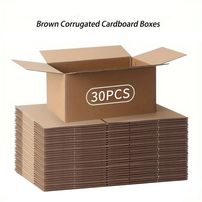 Mailing Shipping Boxes Brown Single Wall Corrugated Cardboard 7.87x4.13x5.31 Inches