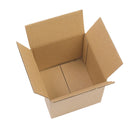 100 Yellow Corrugated Paper Boxes 4x4x4 Inches Stackable Storage