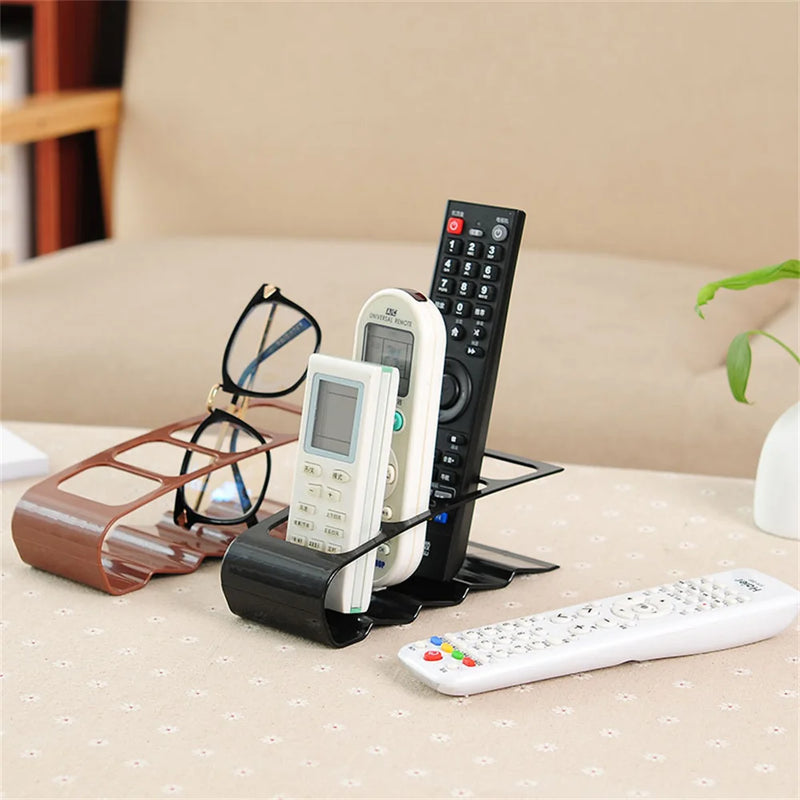 4 Section TV Remote Control Holder Organizer Stand For Desk