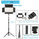Nagnahz U800+ LED Video Light Bi-Color Dimmable With Tripod Remote