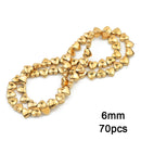 Gold Plated Hematite Beads Star Heart Shapes Loose Jewelry Beads