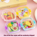 QIANKONG Cute Bento Box Eraser Set For Kids School Supplies