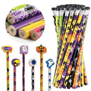 12 To 36pcs Halloween Pencils With Cartoon Eraser For Students