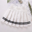 Girls Pleated Skirt High Waist Mini Dance Skirt For Kids 1-9 Years