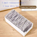 Transparent Plastic Cable Storage Box With Divided Grid Organizer