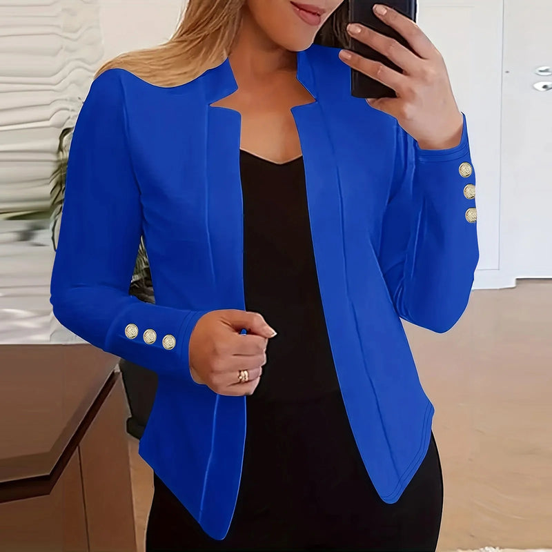 Women's Winter Jacket Long Sleeve Solid Pocket Coat Outerwear