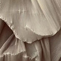 Pleated Fabric Soft Polyester Textile For Wedding Decor Sewing