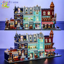 HUIQIBAO Micro Building Blocks City Corner Coffee Shop Architecture Set