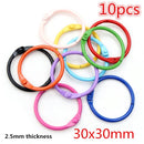 Colorful Mixed Alloy Jump Rings Lobster Clasp DIY Jewelry Making Supplies