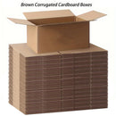 Mailing Shipping Boxes Brown Single Wall Corrugated Cardboard 7.87x4.13x5.31 Inches
