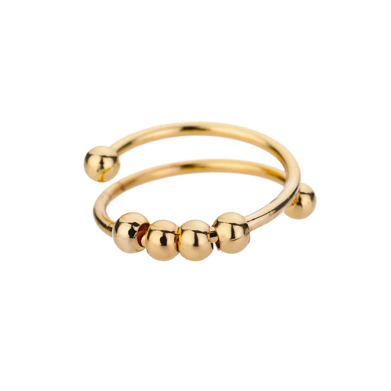 316L Stainless Steel Rings For Women Gold Color Classic Wedding Couple Rings
