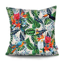 45x45CM Tropical Plant Parrot Sofa Cushion Cover Set Decorative