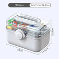 Large Capacity Portable Medicine Organizer Box For Home Storage
