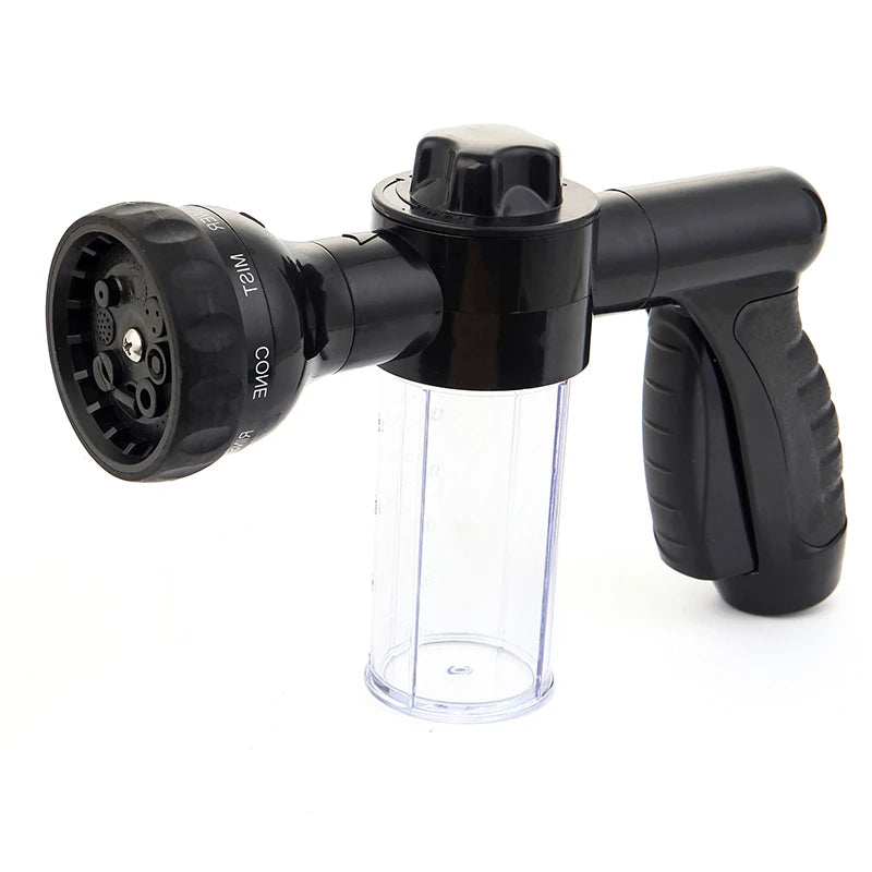 Multifunctional Adjustable Foam Car Washing Water Gun With Foam Container