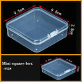 Plastic Organizer Box Clear Compartment Storage For Jewelry Tools