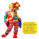 Halloween Boys Clown Costume Circus Performer Carnival Role Play Outfit
