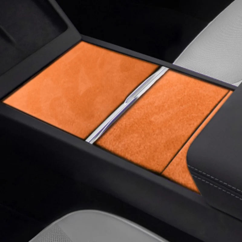 Alcantara Tesla Model 3 Center Console Trim Panel Frame Sticker