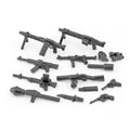 WWII Military Building Blocks Toy Soldier Figure With Heavy Machine Gun
