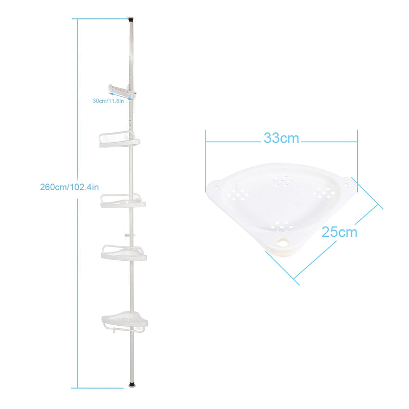 Bathroom Storage Organizer Multilayer Corner Rack Shelf For Home