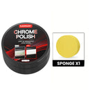 Chrome Restoration Paste For Vehicle Trim And Emblems With Sponge