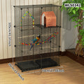 Birdcage Metal Mesh Parrot Pigeon Starling Villa Cage Acacia