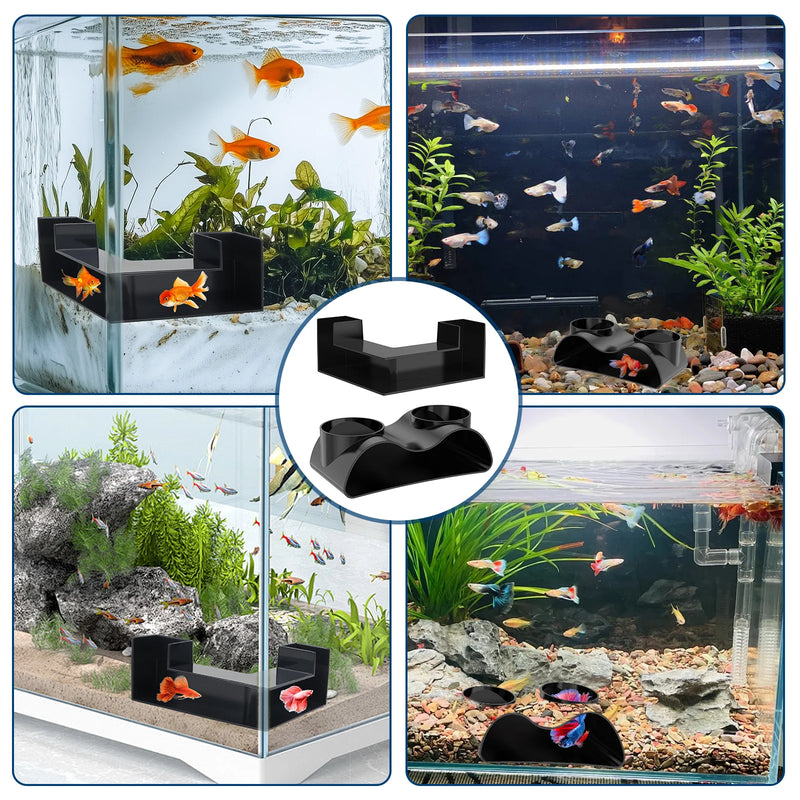 Fish Tank Underground Tunnel Aquarium Cave Shelter For Fish Shrimp