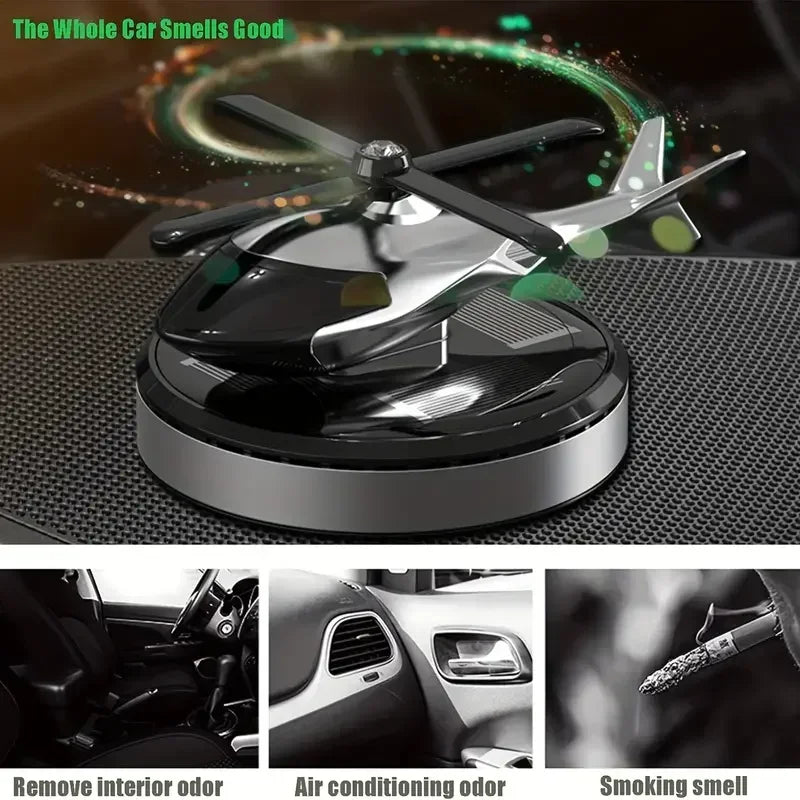 Helicopter Car Air Freshener Propeller Rotary Aromatherapy Diffuser