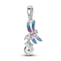 925 Silver Charm Pendant Animal Firefly Butterfly Dragonfly Beads