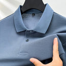 Men's Polo Shirt Cotton Casual Short Sleeve Solid Color Lapel Tee