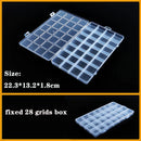 Plastic Organizer Box Clear Compartment Storage For Jewelry Tools