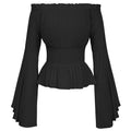 Boho Blouse Renaissance Peasant Off Shoulder Medieval Corset Top