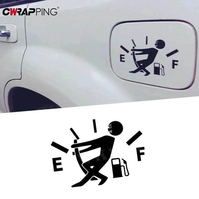 Car Fuel Tank Sticker Reflective Vinyl Funny Gas Gauge Decal