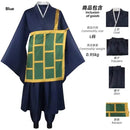 Geto Suguru Cosplay Costume Blue Black Kimono School Uniform Anime