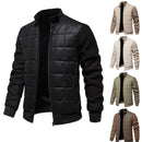 Men's Winter Jacket Thickened Long Sleeve Solid Color Hoodie