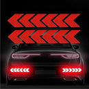 12 Pcs Reflective Sign Tape Safety Warning Stickers For Vehicles