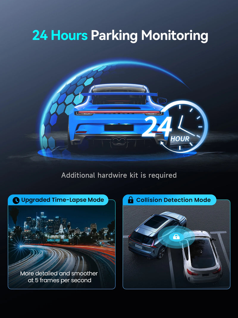 DDPAI 4K Dash Cam Z60 Pro Front Rear Car Camera GPS Wi-Fi ADAS