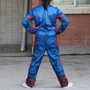Captain America Kids Cosplay Costume Jumpsuit Mask Superhero Role Play