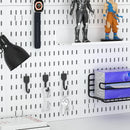 Pegboard Wall Organizer Kit Modular Panels No-Punch Installation Craft Storage