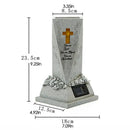 Cemetery Grave Flower Vase Solar LED Hand Painted Decorative Statue Flower Pot For Garden Lawn Courtyard Decorative Statue Vase