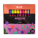 12-60 Colors Acrylic Paint Markers Pen 1-2mm Valve For Painting