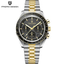 PAGANI DESIGN Moonwatch Quartz Chronograph Stainless Steel Waterproof Watch