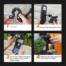 Waterproof Motorcycle Phone Holder Magnetic Cycling Bag 360 Swivel Stand