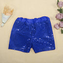 Toddler Birthday Shorts Sparkly Sequins Elastic Waist Party Pants