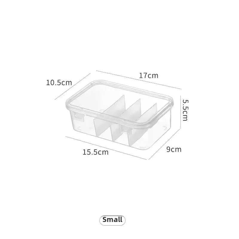 Transparent Data Cable Organizer Case With Lid Dustproof Card Storage Box
