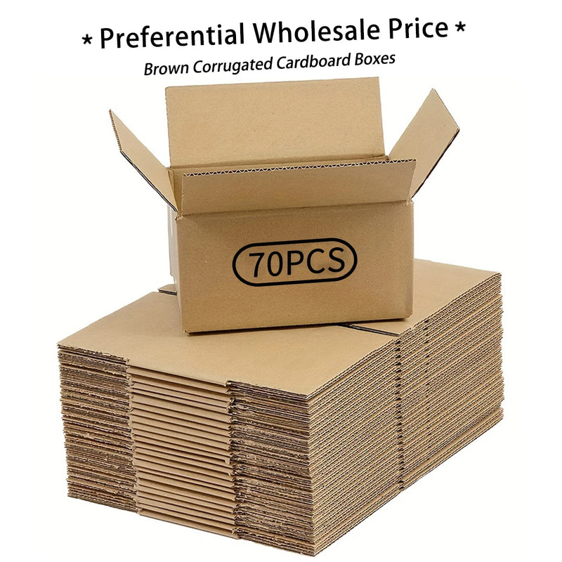 Small Mailing Boxes Brown Corrugated Cardboard Mailer With Lids