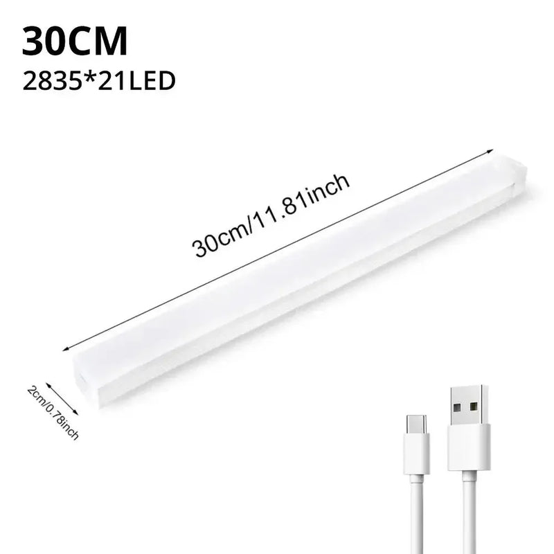 Wireless LED Motion Sensor Night Light USB Rechargeable Magnetic Lamp