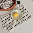Black And White Striped Tablecloth Dining Mat Placemat Coaster