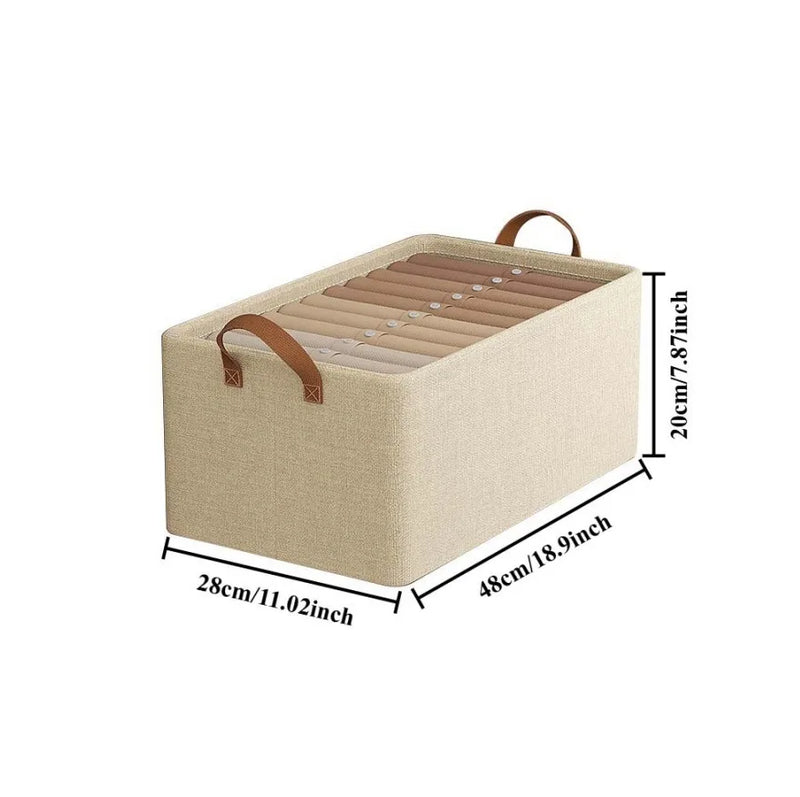 Clothes Organizer Storage Box Foldable Waterproof Steel Frame Design