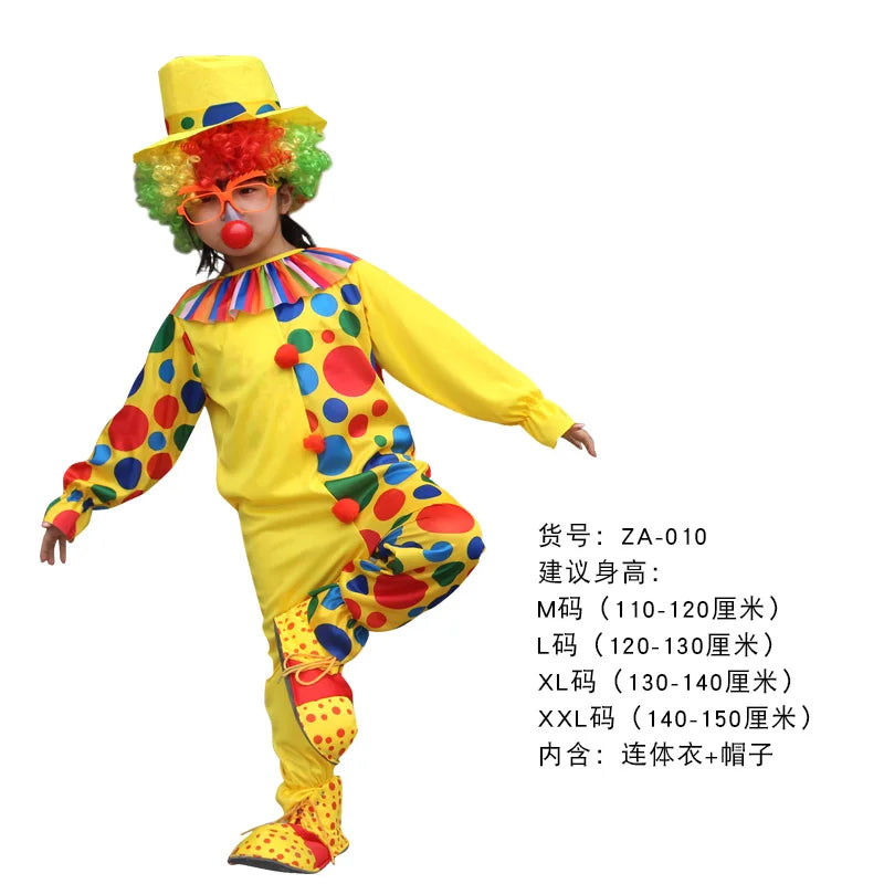 Funny Costumes For Kids Clown Role Play Suits For Boys Girls