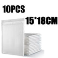 10Pcs White Bubble Mailer Envelope Self Seal Shipping Bags